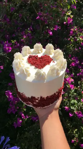 Red Velvet Cake Corazón